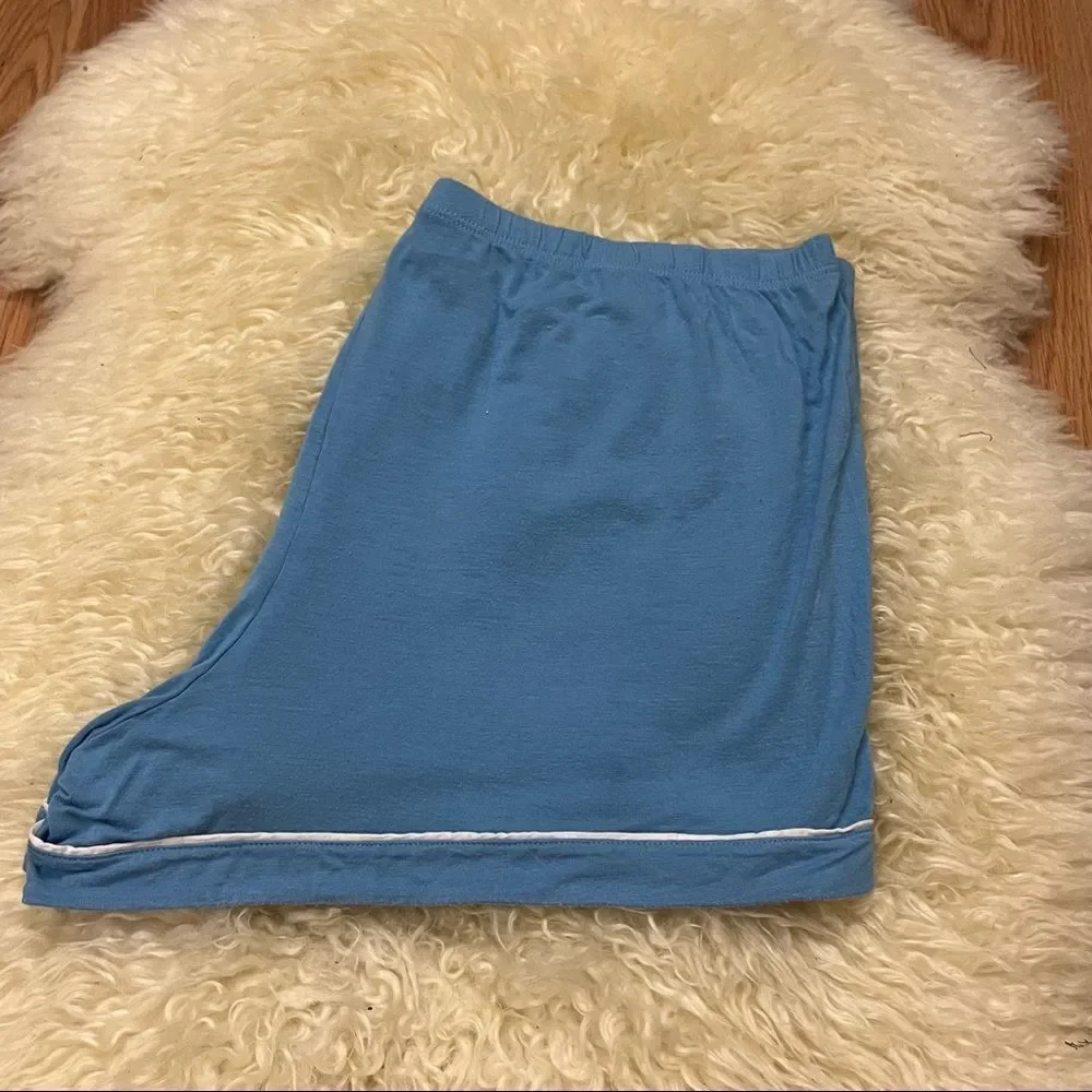 Victoria’s Secret Blue Lounge Shorts Stretch Jersey L